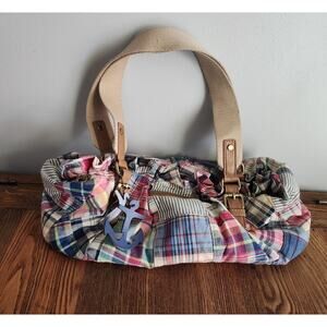 Tommy Hilfiger Y2k Madras Patchwork Canvas Handle Handbag
